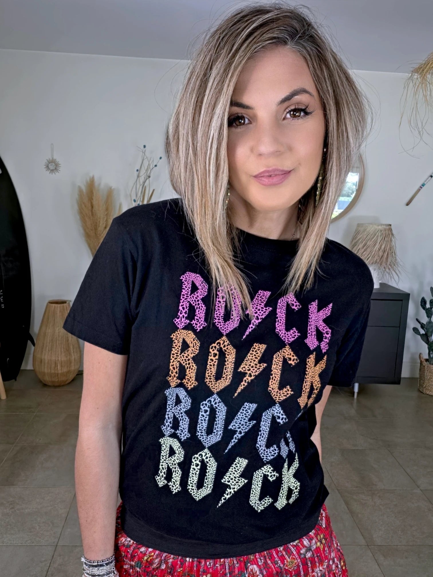 T-shirt noir Rock - 𝐌𝐚𝐫𝐢𝐧𝐚𝟒𝟒𝐟𝐚𝐦𝐢𝐥𝐲