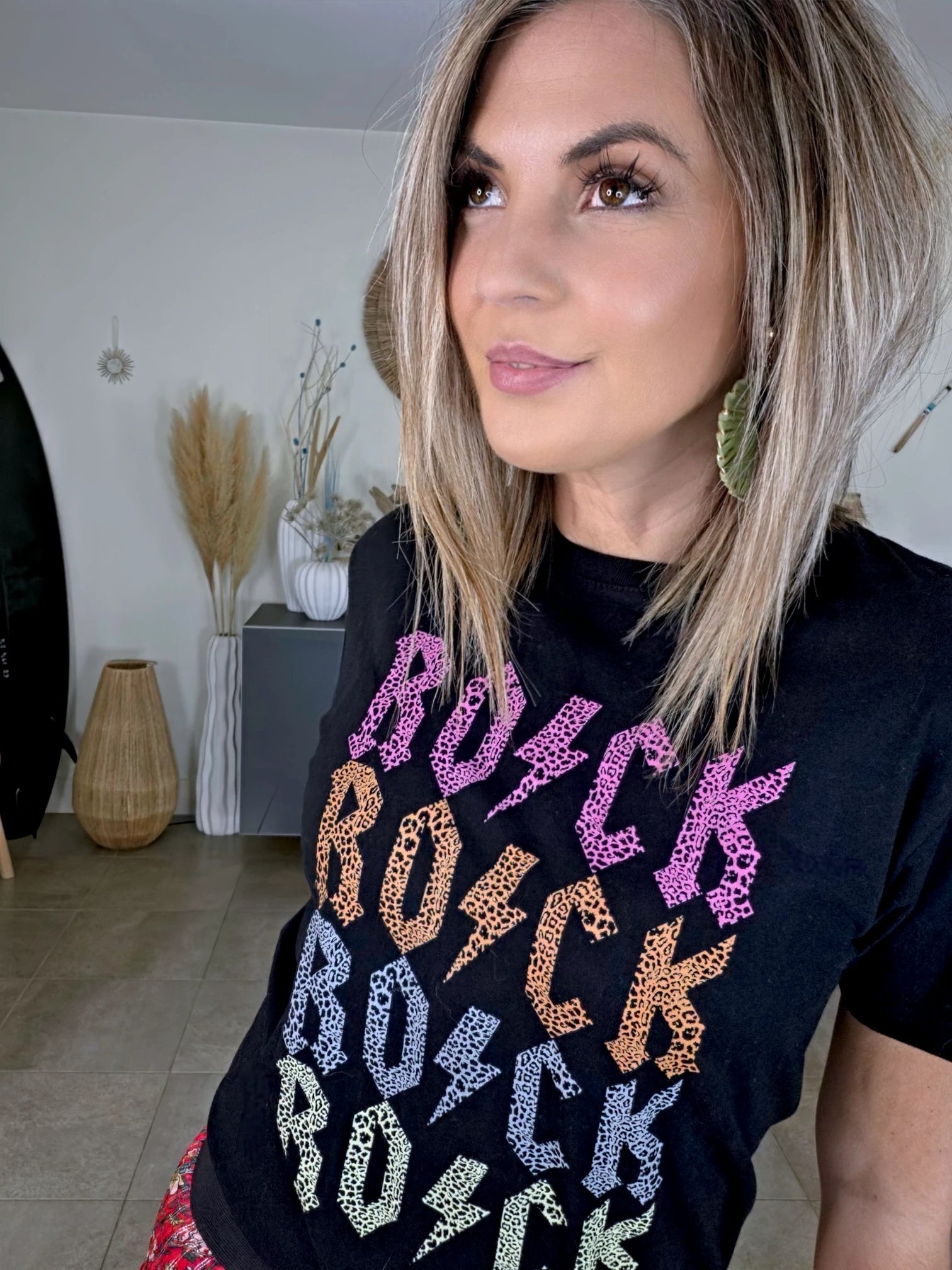 T-shirt noir Rock - 𝐌𝐚𝐫𝐢𝐧𝐚𝟒𝟒𝐟𝐚𝐦𝐢𝐥𝐲