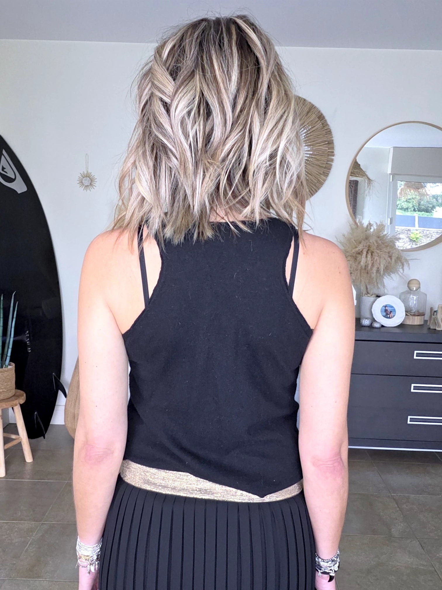 Débardeur noir en maille "rock" - 𝐌𝐚𝐫𝐢𝐧𝐚𝟒𝟒𝐟𝐚𝐦𝐢𝐥𝐲