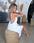 Robe longue blanche