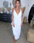 Robe longue blanche
