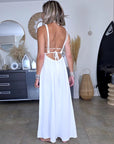 Robe longue blanche