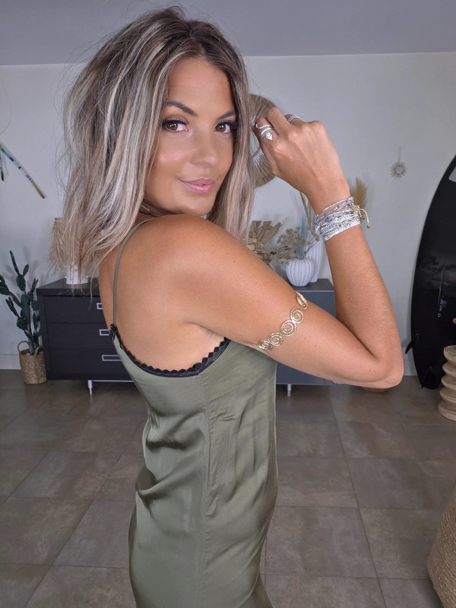 Robe nuisette kaki
