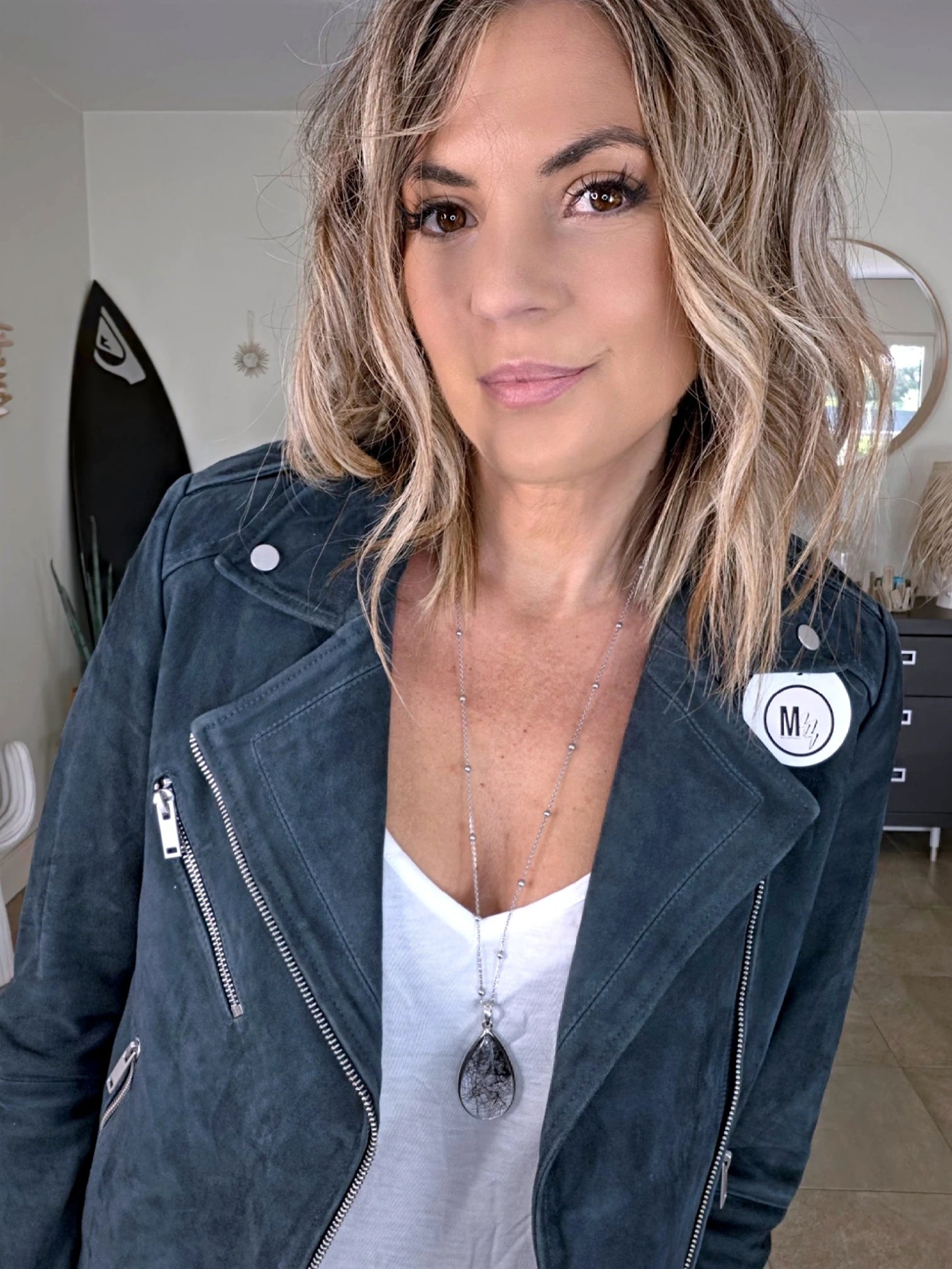Perfecto 100% cuir bleu pétrole - 𝐌𝐚𝐫𝐢𝐧𝐚𝟒𝟒𝐟𝐚𝐦𝐢𝐥𝐲