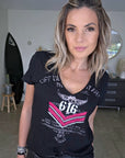T-shirt noir à inscriptions militaires - 𝐌𝐚𝐫𝐢𝐧𝐚𝟒𝟒𝐟𝐚𝐦𝐢𝐥𝐲
