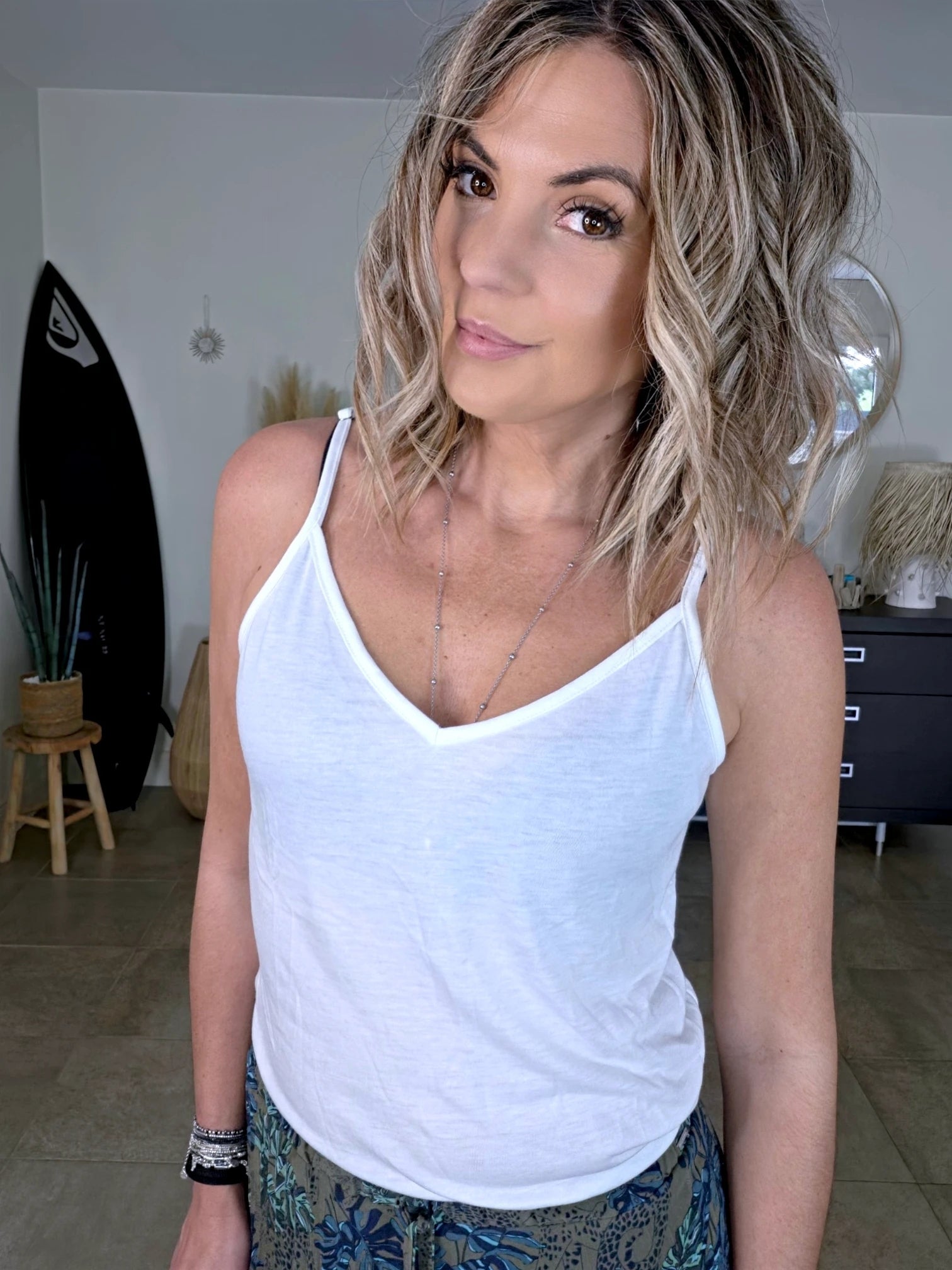 Débardeur blanc en coton - 𝐌𝐚𝐫𝐢𝐧𝐚𝟒𝟒𝐟𝐚𝐦𝐢𝐥𝐲