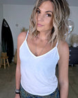 Débardeur blanc en coton - 𝐌𝐚𝐫𝐢𝐧𝐚𝟒𝟒𝐟𝐚𝐦𝐢𝐥𝐲