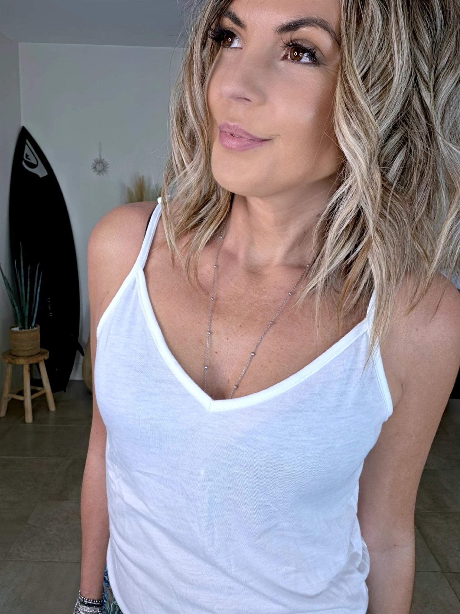 Débardeur blanc en coton - 𝐌𝐚𝐫𝐢𝐧𝐚𝟒𝟒𝐟𝐚𝐦𝐢𝐥𝐲