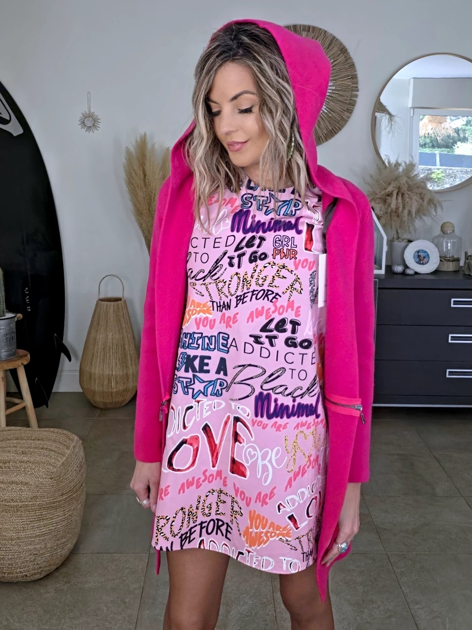 Gilet 2 en 1 rose fuchsia - 𝐌𝐚𝐫𝐢𝐧𝐚𝟒𝟒𝐟𝐚𝐦𝐢𝐥𝐲
