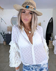 Chemise écrue en voile