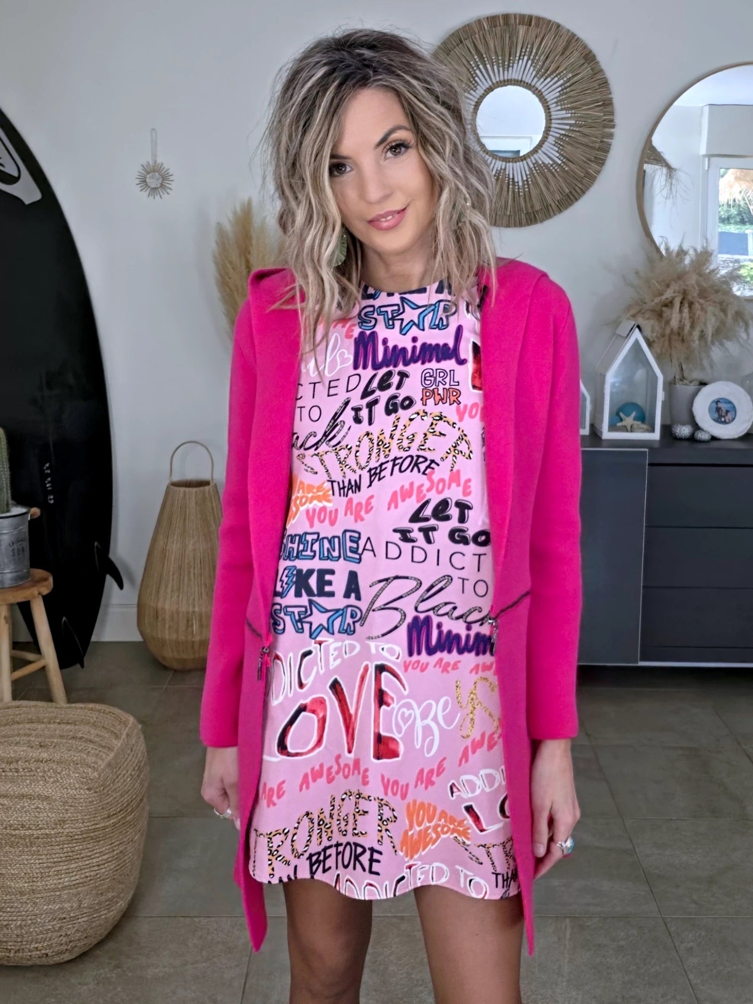 Gilet 2 en 1 rose fuchsia - 𝐌𝐚𝐫𝐢𝐧𝐚𝟒𝟒𝐟𝐚𝐦𝐢𝐥𝐲