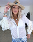 Chemise écrue en voile