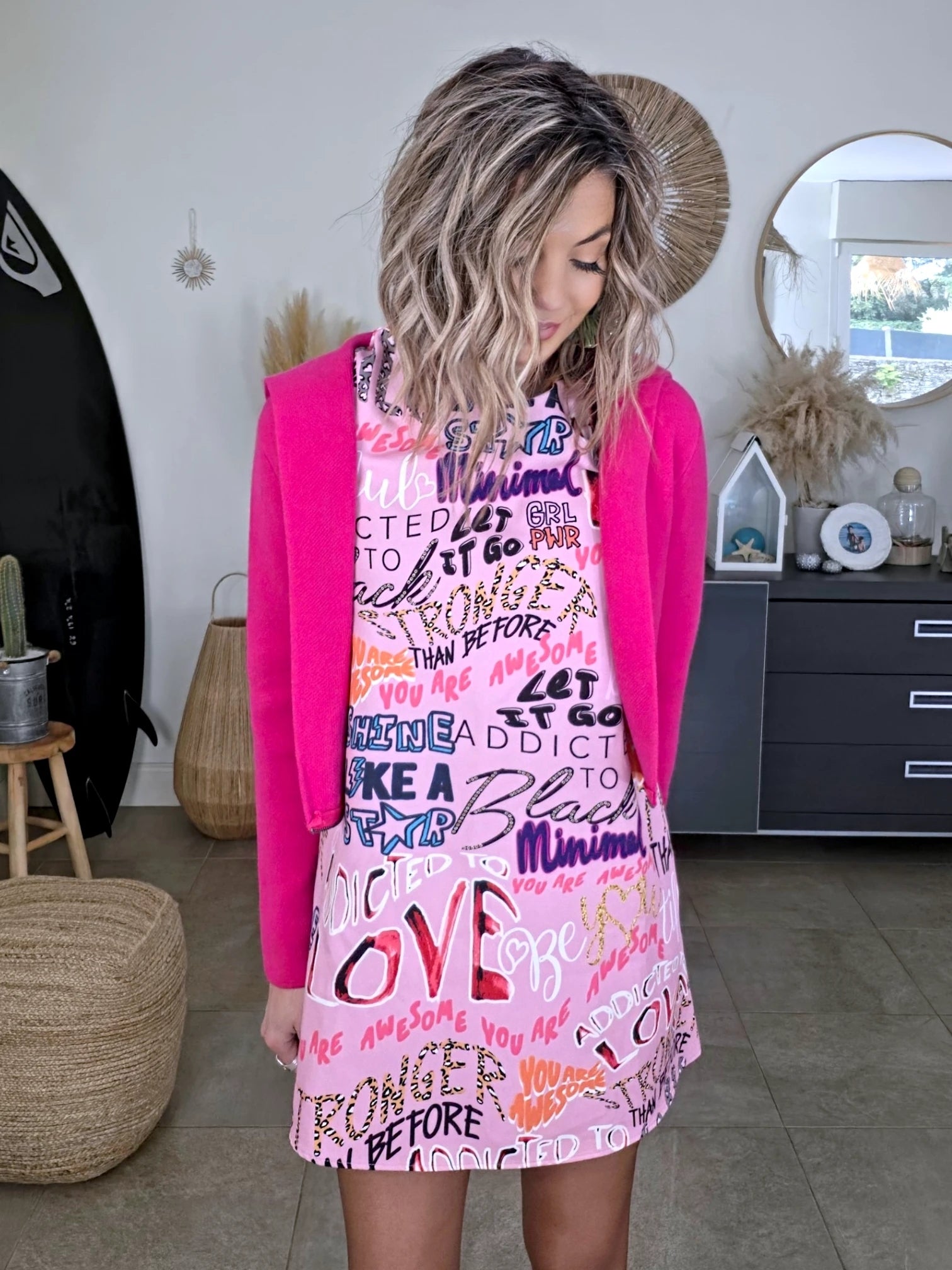 Gilet 2 en 1 rose fuchsia - 𝐌𝐚𝐫𝐢𝐧𝐚𝟒𝟒𝐟𝐚𝐦𝐢𝐥𝐲