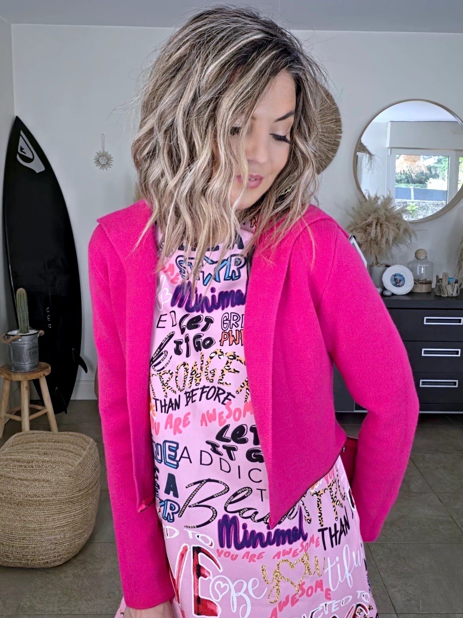 Gilet 2 en 1 rose fuchsia - 𝐌𝐚𝐫𝐢𝐧𝐚𝟒𝟒𝐟𝐚𝐦𝐢𝐥𝐲