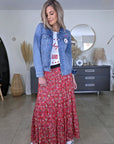 Veste en jean à inscriptions - 𝐌𝐚𝐫𝐢𝐧𝐚𝟒𝟒𝐟𝐚𝐦𝐢𝐥𝐲