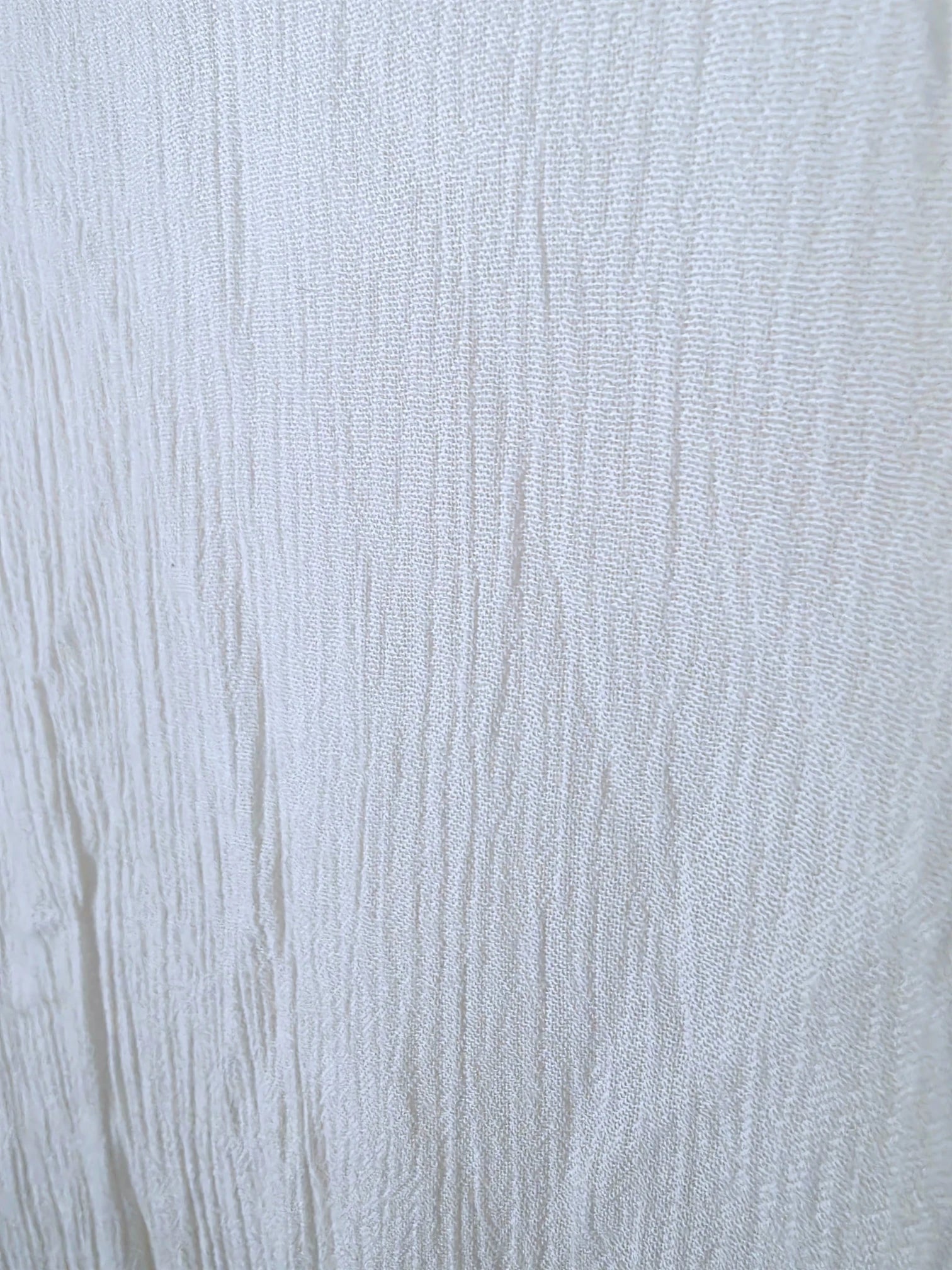 Robe volantée écrue