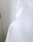 T-shirt blanc côtelé