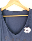 T-shirt bleu à inscriptions