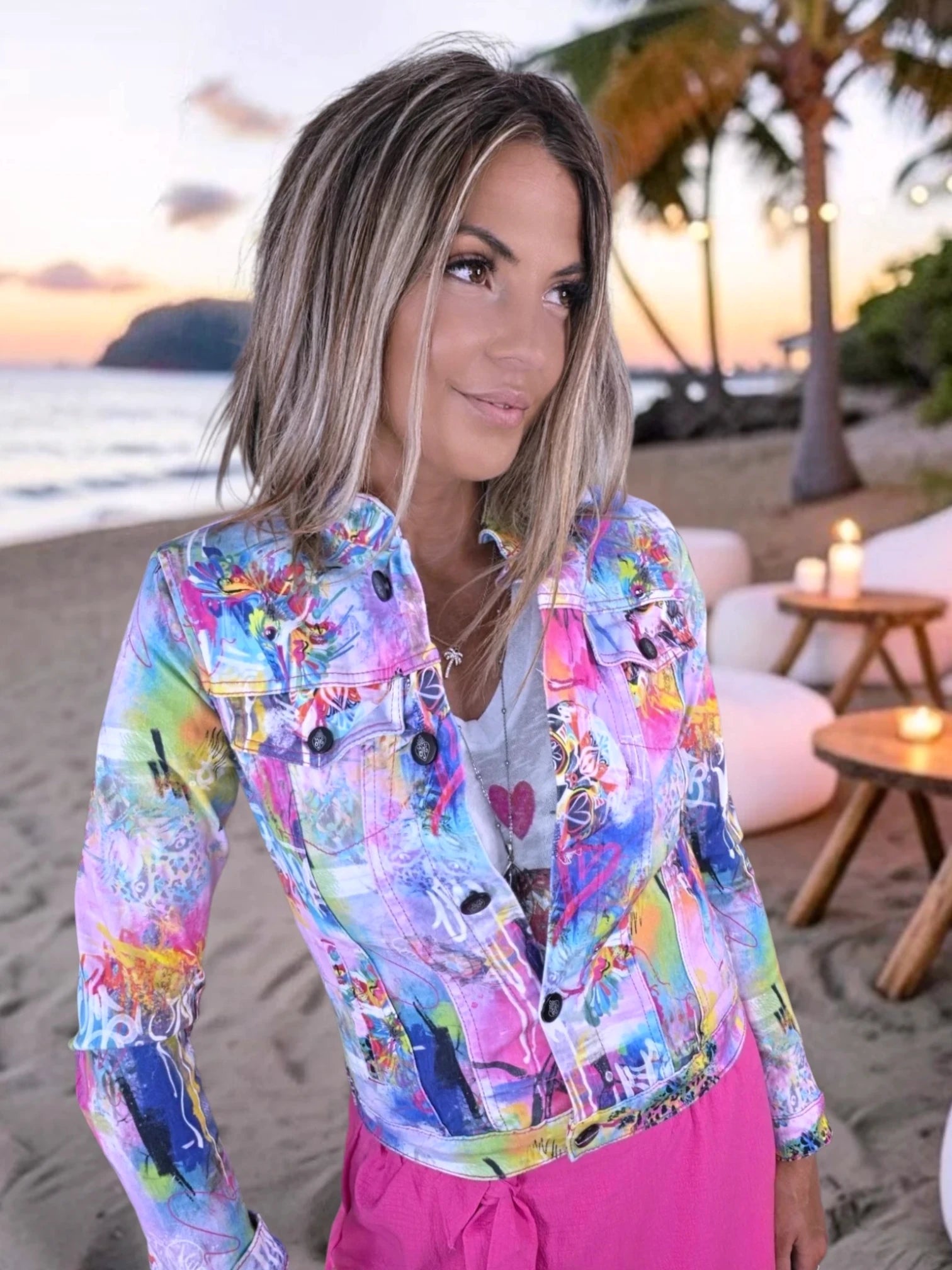 Veste en jean mexicaine