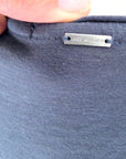 T-shirt bleu à inscriptions