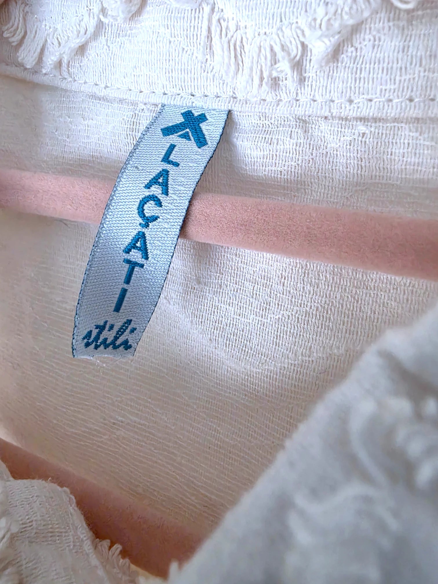 Chemise plumetis écrue
