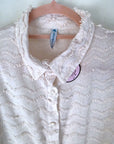 Chemise plumetis écrue