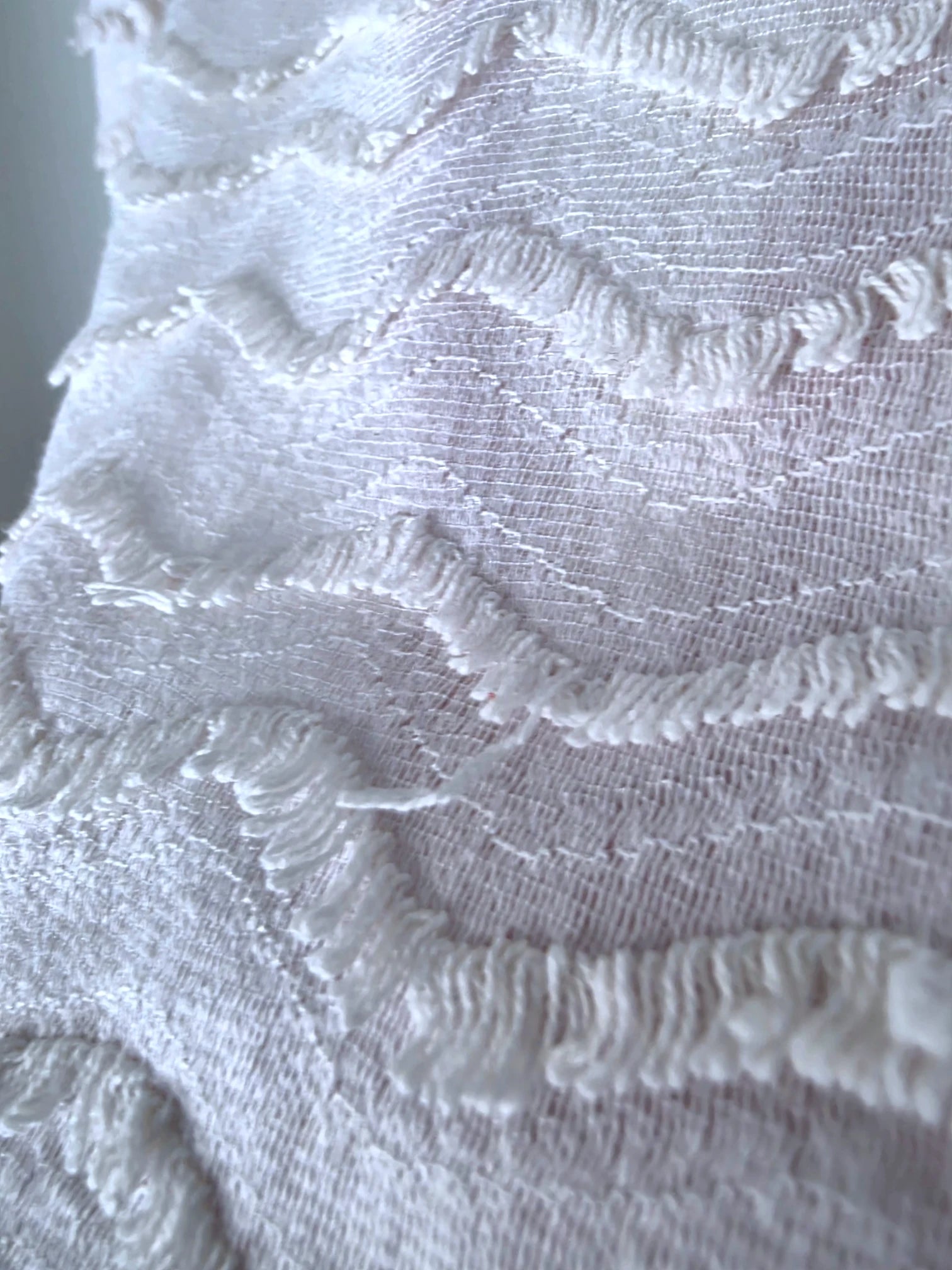 Chemise plumetis écrue