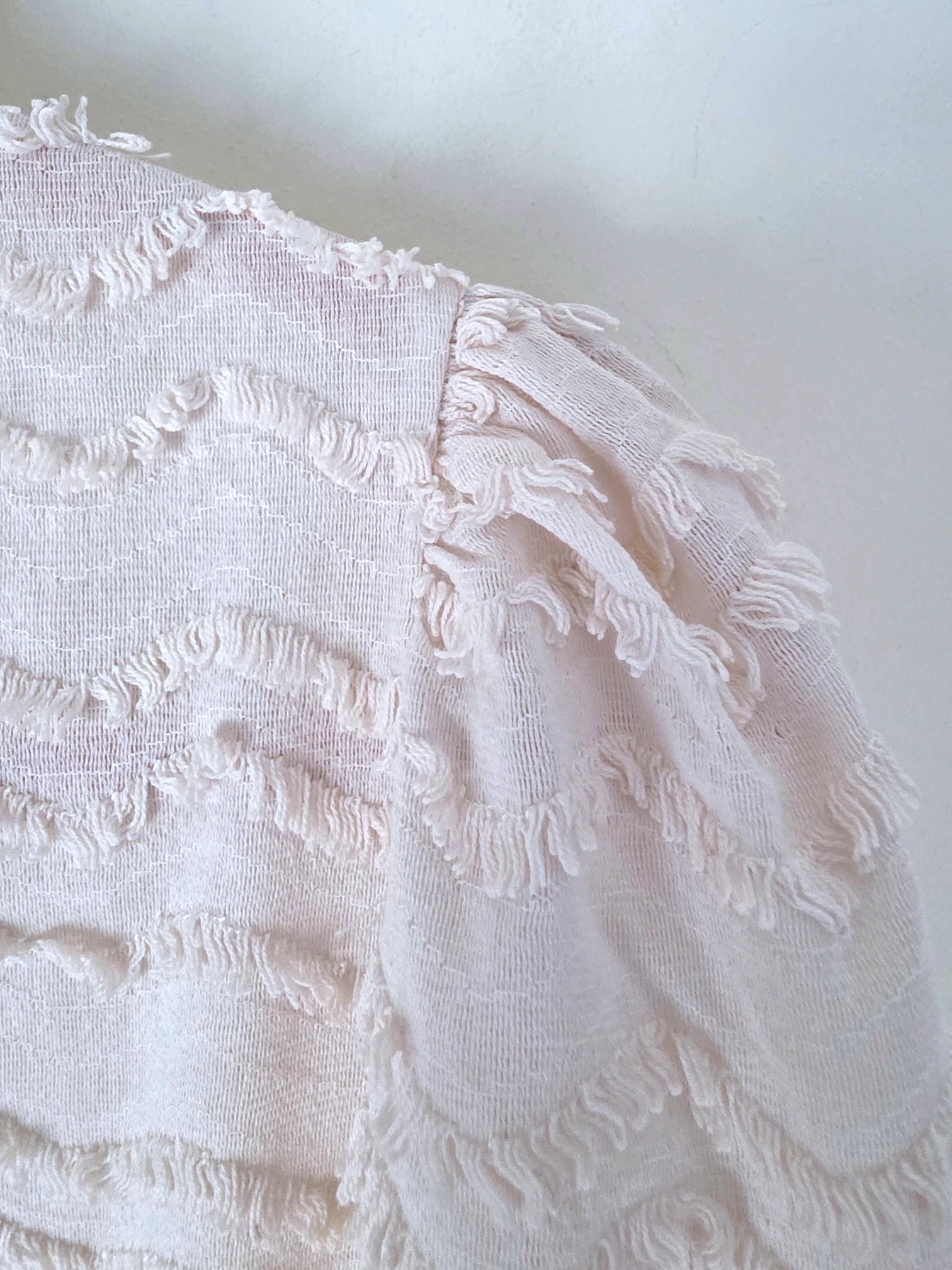 Chemise plumetis écrue