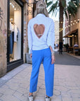 Pantalon bleu vif longueur 7/8è - 𝐌𝐚𝐫𝐢𝐧𝐚𝟒𝟒𝐟𝐚𝐦𝐢𝐥𝐲