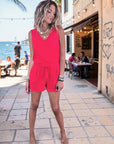 Combi-short rouge vif - 𝐌𝐚𝐫𝐢𝐧𝐚𝟒𝟒𝐟𝐚𝐦𝐢𝐥𝐲