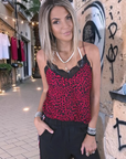 Débardeur rouge à imprimé léopard - 𝐌𝐚𝐫𝐢𝐧𝐚𝟒𝟒𝐟𝐚𝐦𝐢𝐥𝐲