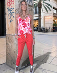 Débardeur flower rouge - 𝐌𝐚𝐫𝐢𝐧𝐚𝟒𝟒𝐟𝐚𝐦𝐢𝐥𝐲