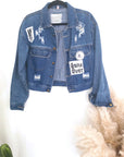 Veste en jean customisée