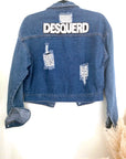 Veste en jean customisée