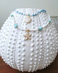 Double collier coquillage