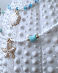 Double collier coquillage