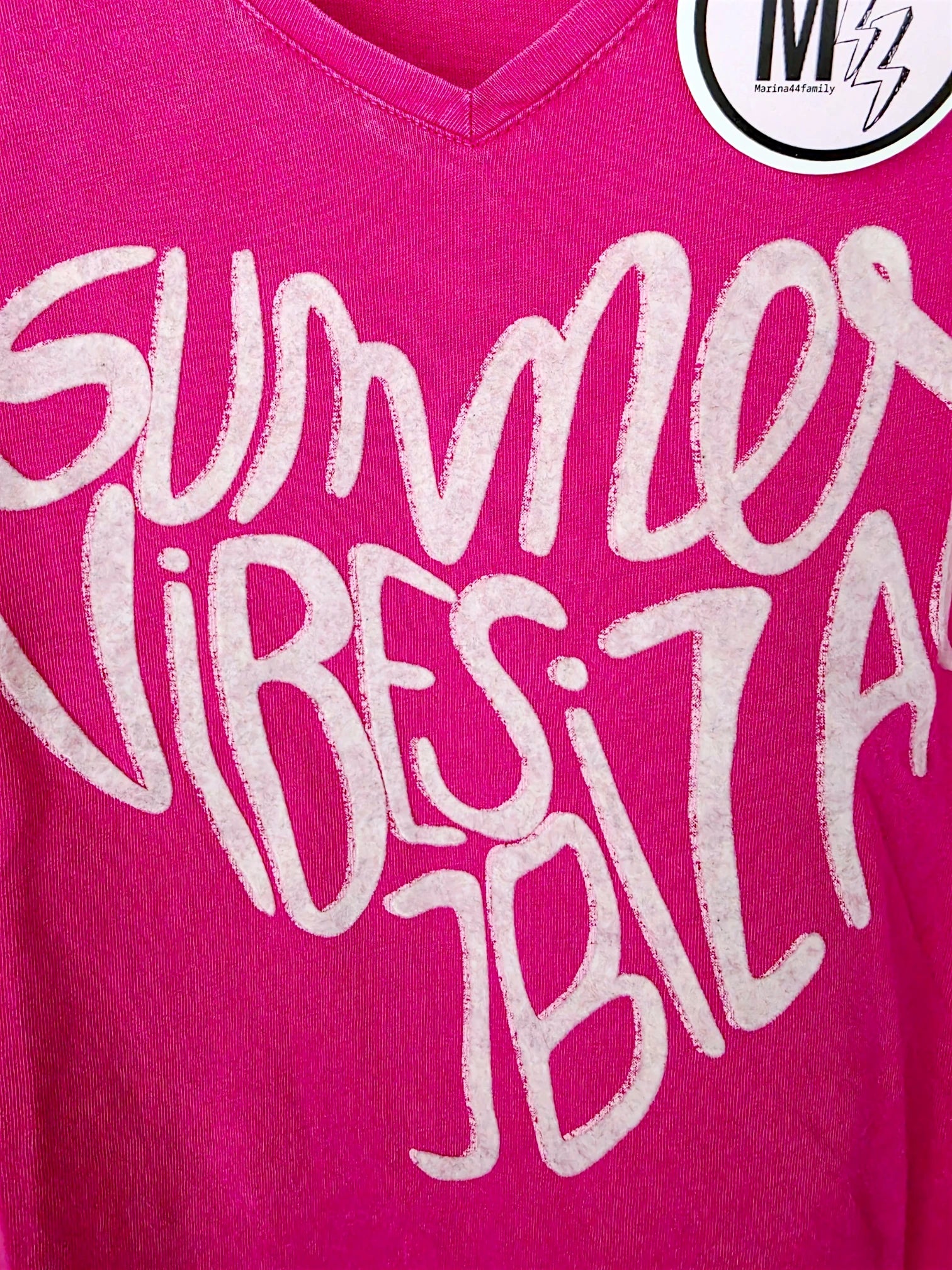 T-shirt rose summer ibiza