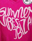 T-shirt rose summer ibiza
