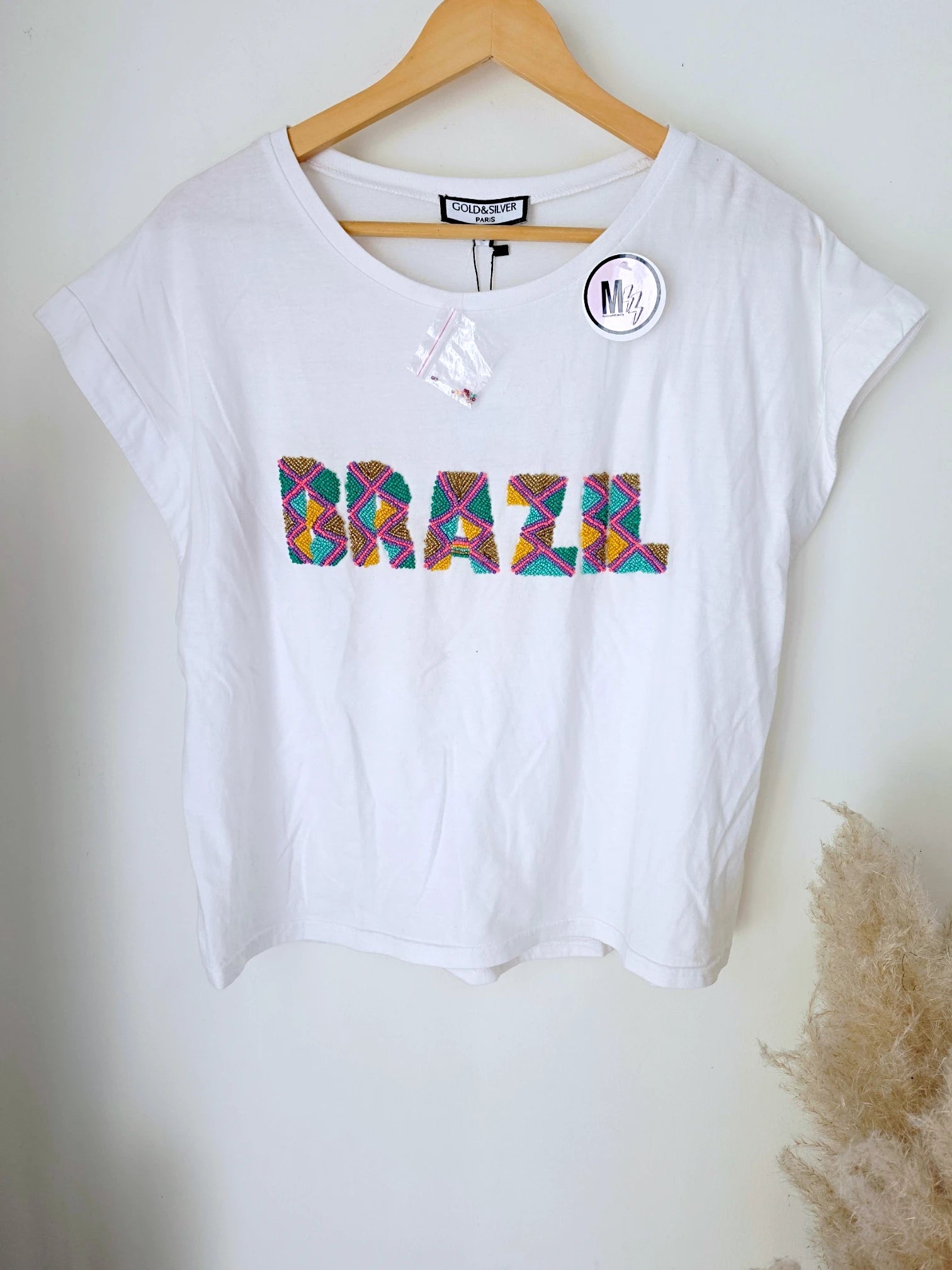 T-shirt blanc Brazil
