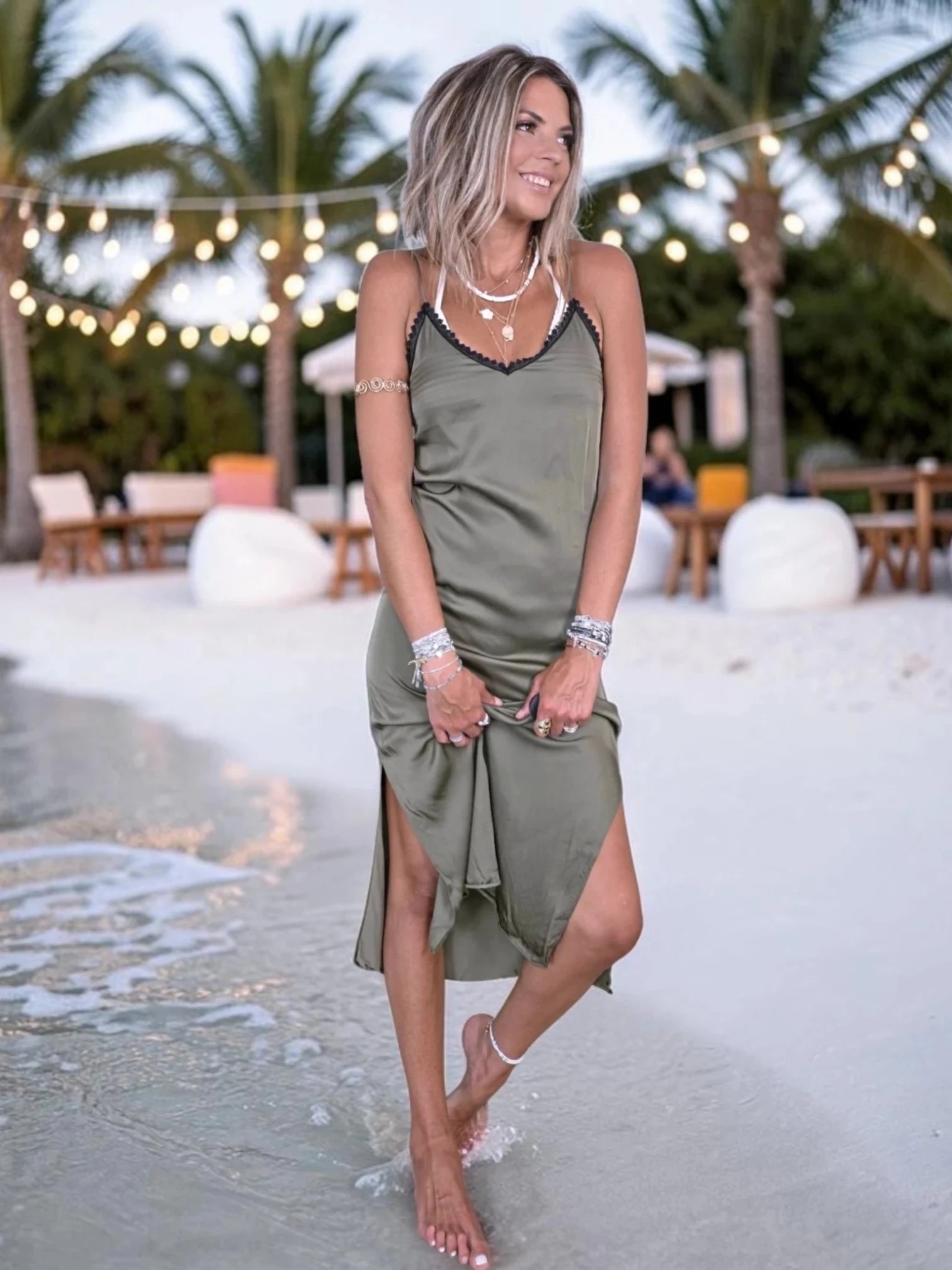 Robe nuisette kaki