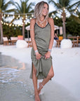 Robe nuisette kaki
