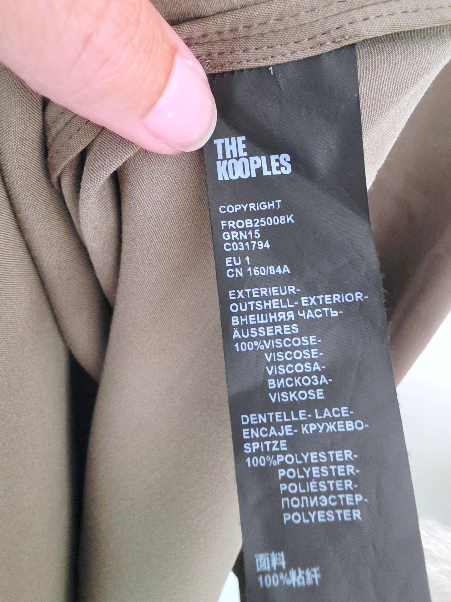 Robe nuisette kaki