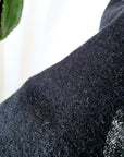 Débardeur noir en maille "rock"