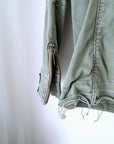 Veste saharienne kaki-beige customisée