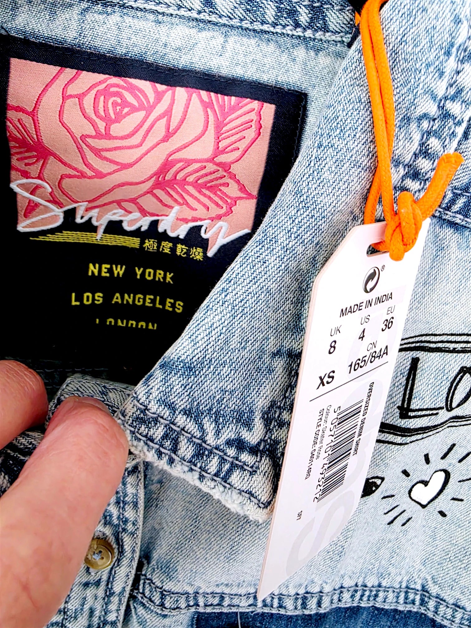 Chemise destroy en jean