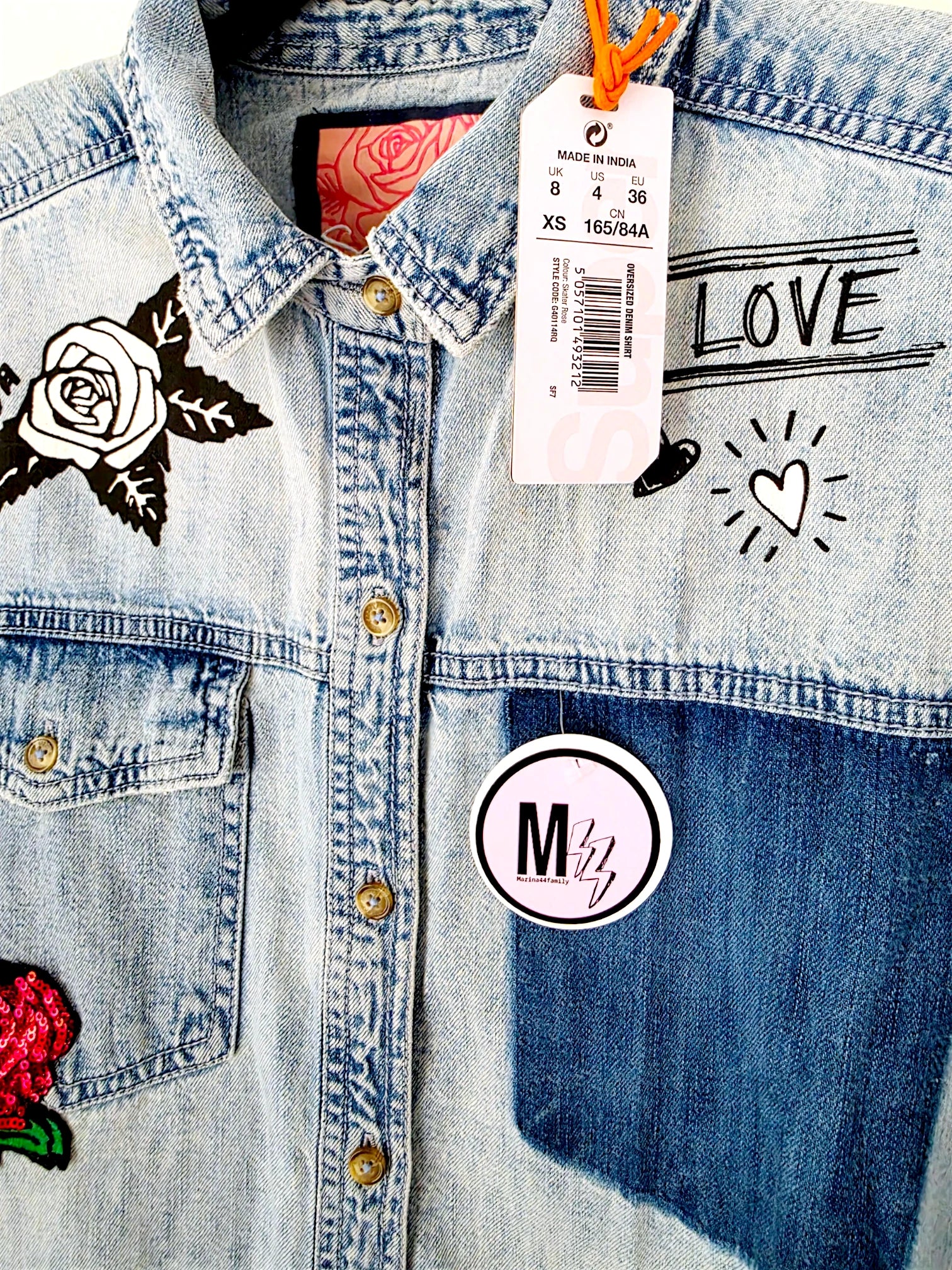 Chemise destroy en jean
