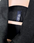 Veste en jean noire perlée