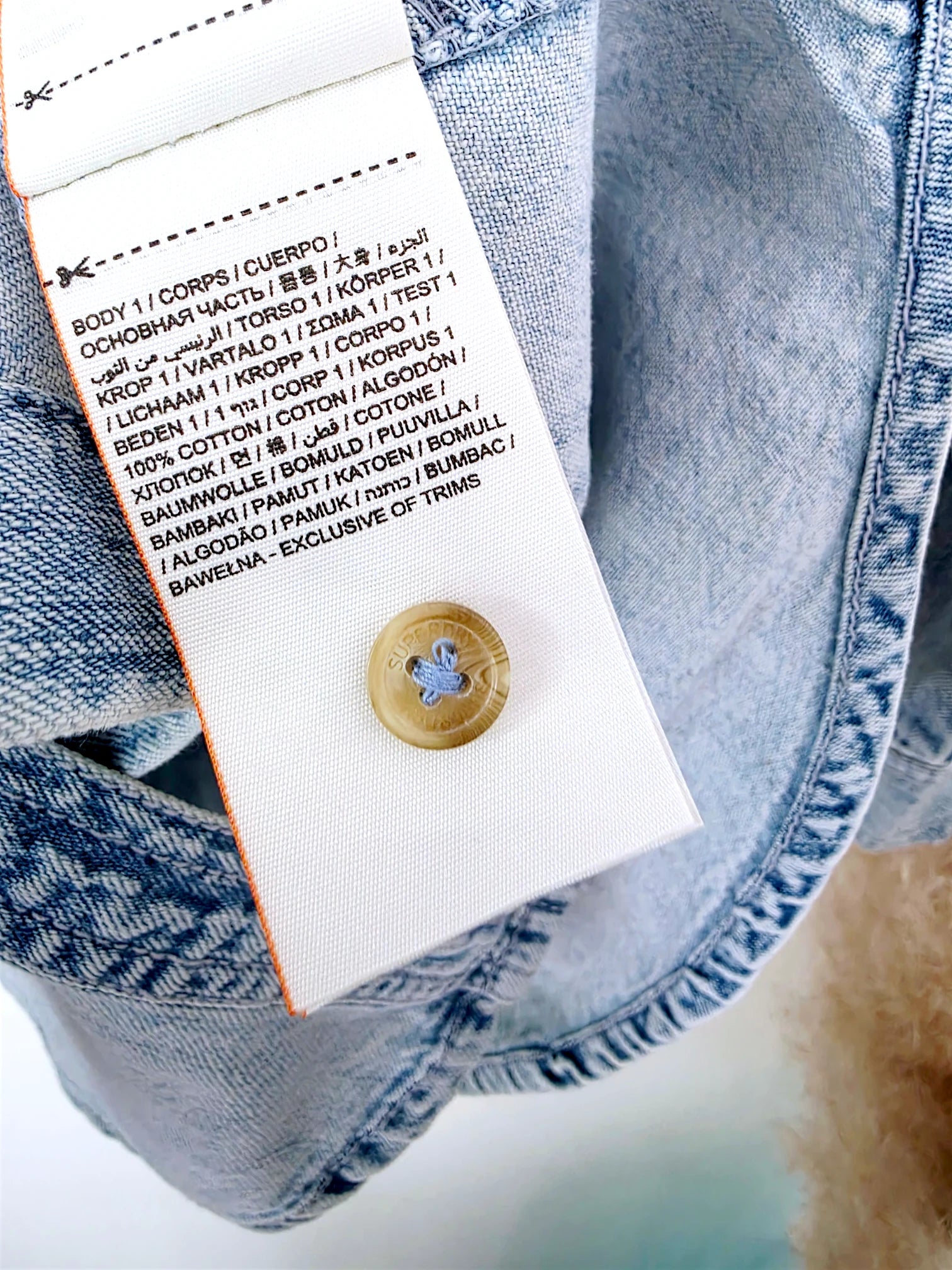 Chemise destroy en jean