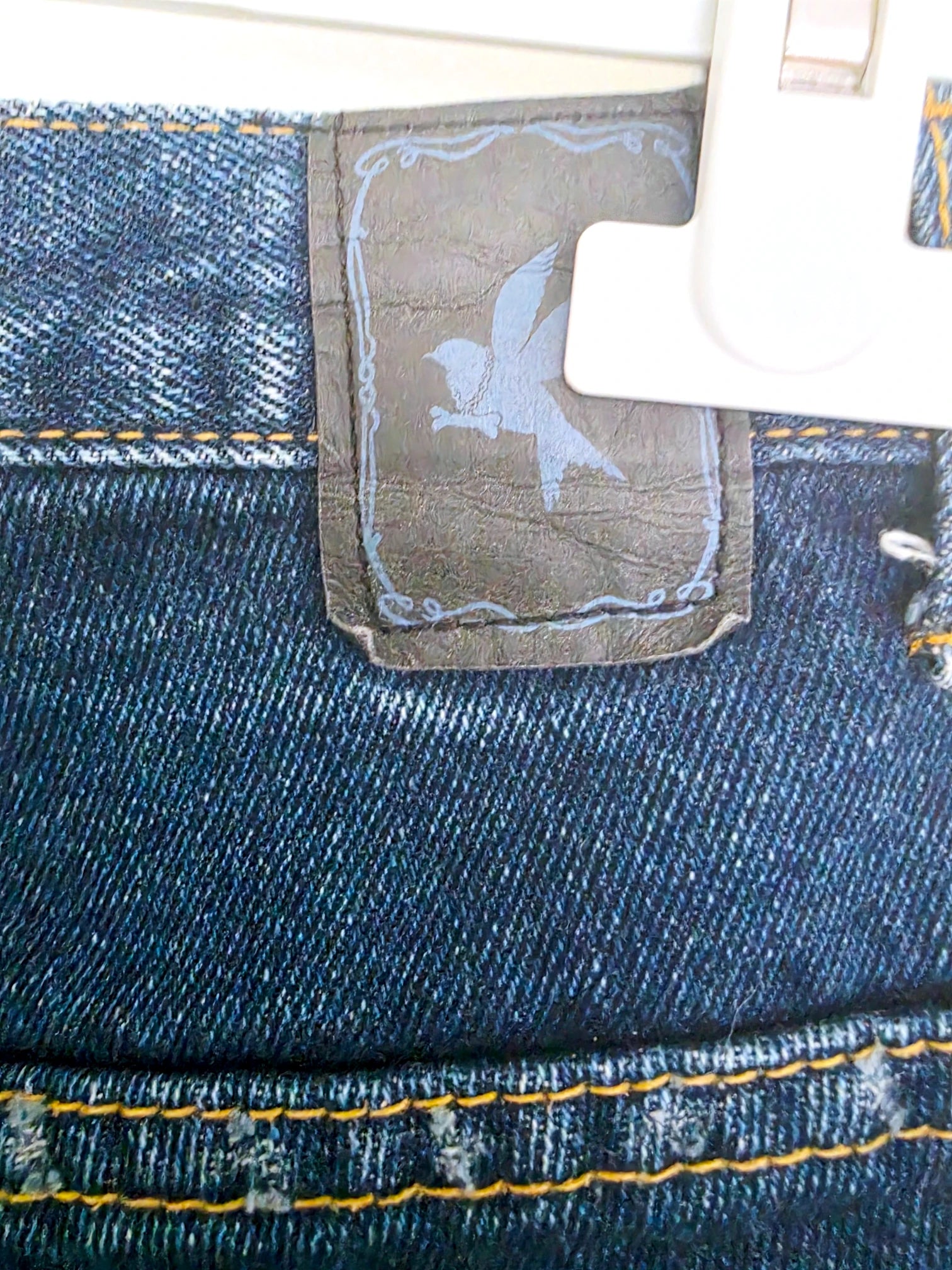 Short en jean bleu foncé