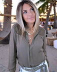 Chemise souple kaki